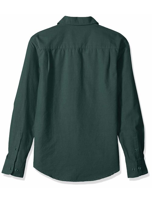 Brixton Men's Charter Standard Fit Long Sleeve Oxford Woven Shirt