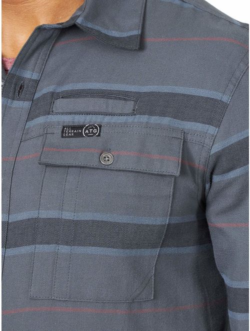 ATG by Wrangler Men's Long Sleeve Eco Utility Flannel Shirt