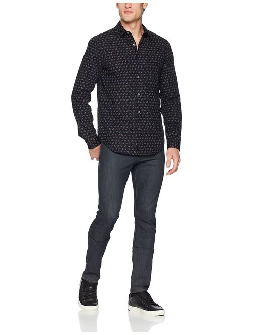 Theory Men's Irving Crown Print Long Sleeve Woven