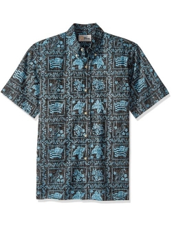 Reyn Spooner Men's Lahaina Sailor Spooner Kloth Classic Fit Hawaiian Shirt