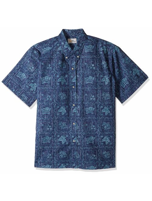 Reyn Spooner Men's Lahaina Sailor Spooner Kloth Classic Fit Hawaiian Shirt