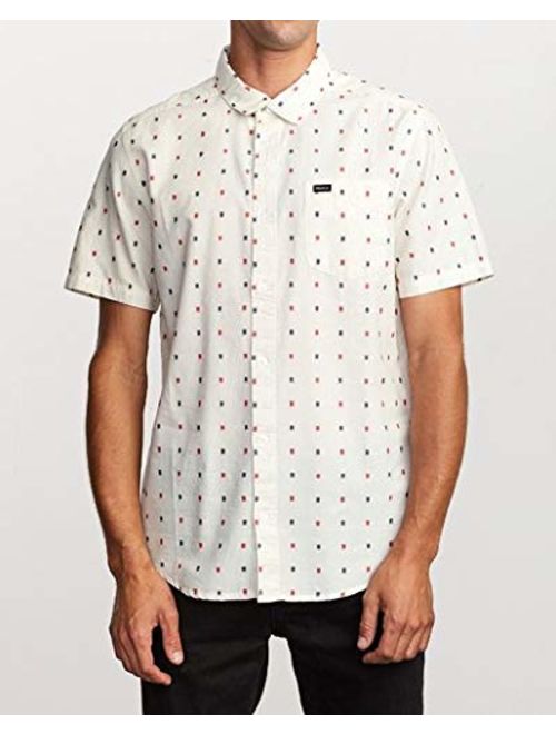 RVCA Men's Aye Kat Button-Up Shirt