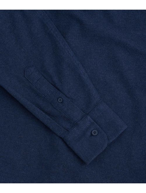 UNTUCKit Fuligni - Untucked Shirt for Men Long Sleeve, Navy Blue, X-Large Regular Fit