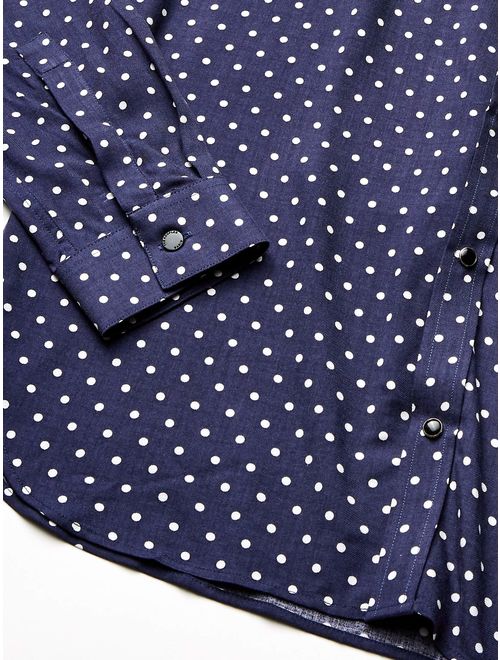 The Kooples Men's Men's Classic Button-Down Shirt in a White Polka Dot Print