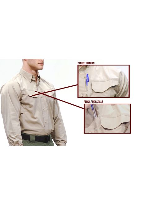 TRU-SPEC Men's Lightweight 24-7 Long Sleeve Field Shirt