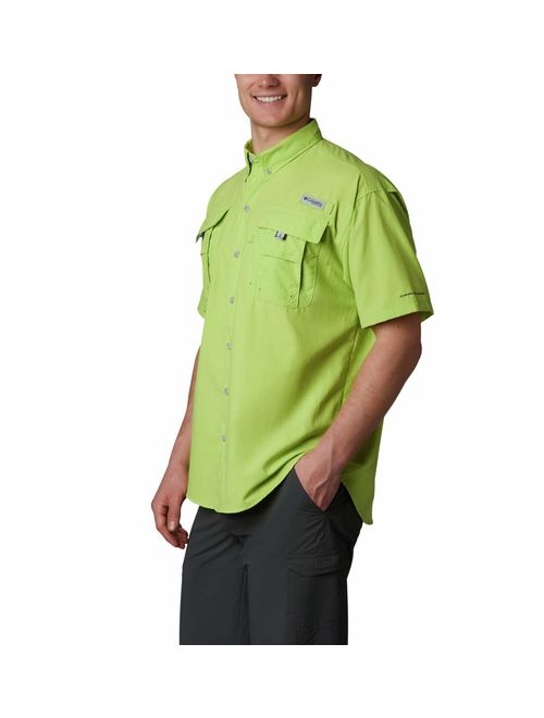 Columbia Men's Bahama Ii Short Sleeve Shirt, Green Glow, X-Small
