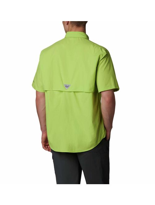 Columbia Men's Bahama Ii Short Sleeve Shirt, Green Glow, X-Small