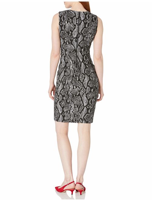 Calvin Klein Women's Sleeveless Textured Sheath Dress