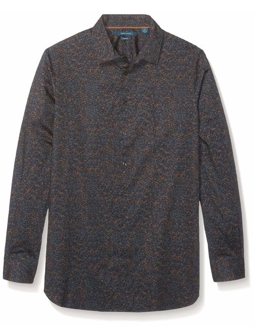 Perry Ellis Men's Big and Tall Multi-Color Speckle Print Stretch Shirt