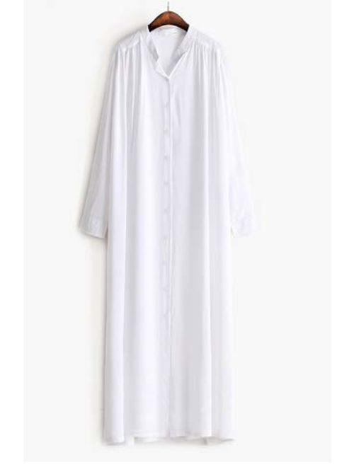 Wander Agio Womens Bikini Cover Ups Beach Casual Dress Coverup Swimsuits Long Cardigan Button