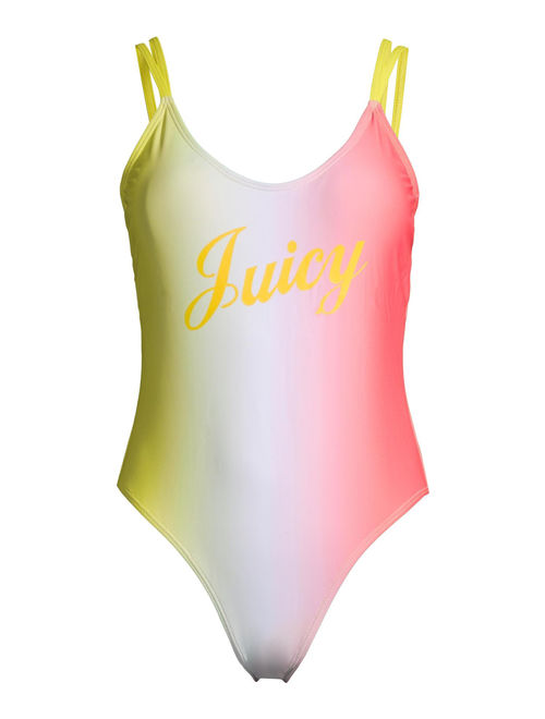 Juicy Couture Women's Ombre Strappy Back One-Piece Swimsuit