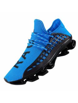 DUORO Men's Running Shoes Women's Casual Sneakers Breathable Mesh Slip on Blade Athletic Lightweight Tennis Sports Shoe for Men