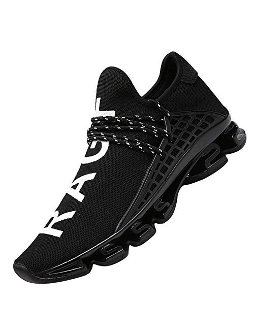 DUORO Mens Running Shoes Womens Casual Sneakers Breathable Mesh Slip on Blade Athletic Lightweight Tennis Sports Shoe for Men