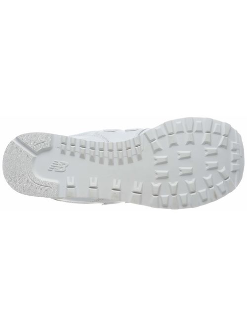 New Balance Men's 574v2 Sneaker, White/White, 4 2E US