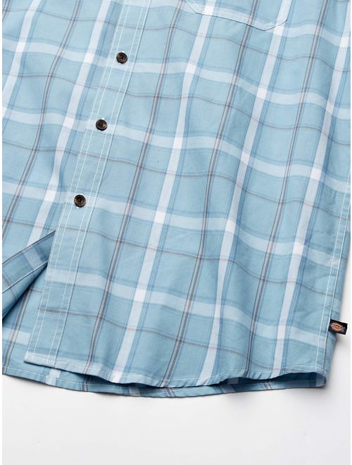 Dickies Men's Yarn Dyed Plaid Short Sleeve Shirt