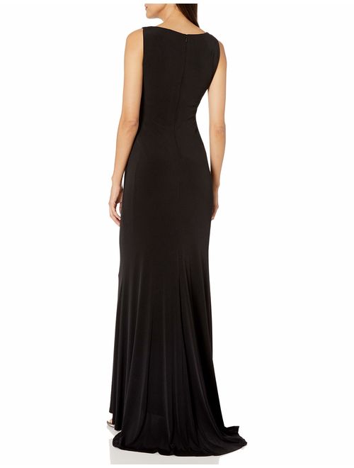 Calvin Klein Women's Sleeveless Ruched Evening Gown