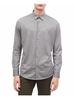 Men's Long Sleeve Cotton Stretch Casual Button Down Oxford Shirt