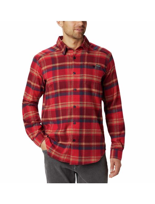 Columbia Men's Cornell Woods Flannel Long Sleeve, Comfort Stretch