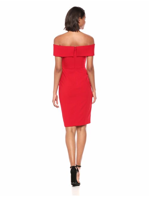 Calvin Klein Women's Seamed Off The Shoulder Dress