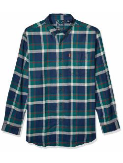 Chaps Men's Big and Tall Long Sleeve Performance Flannel Shirt