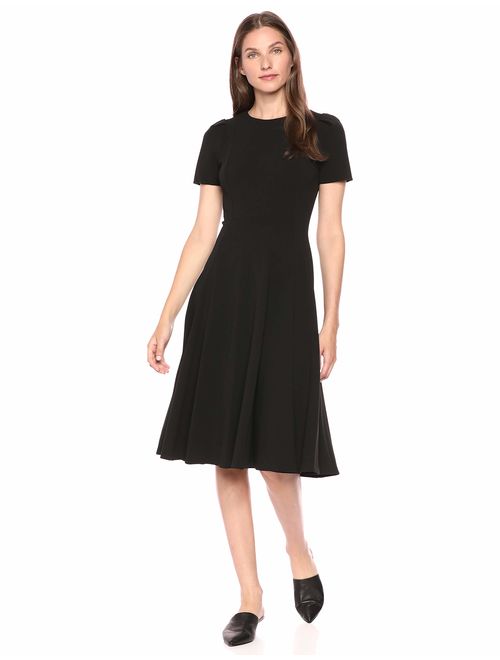 Calvin Klein Women's Short Sleeve A-line Midi Dress