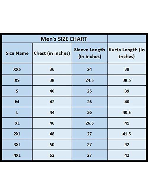 FASHIONZAADI Men's Cotton Short Trail Cut Kurta Casual Wear Shirt Plus Size Buttondown Tunic