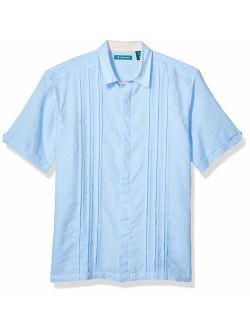 Men's Short Sleeve Multiple Tuck Shirt
