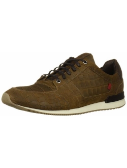 Men's Leather Made in Brazil Luxury Fashion Trainer Croco Detail Sneaker