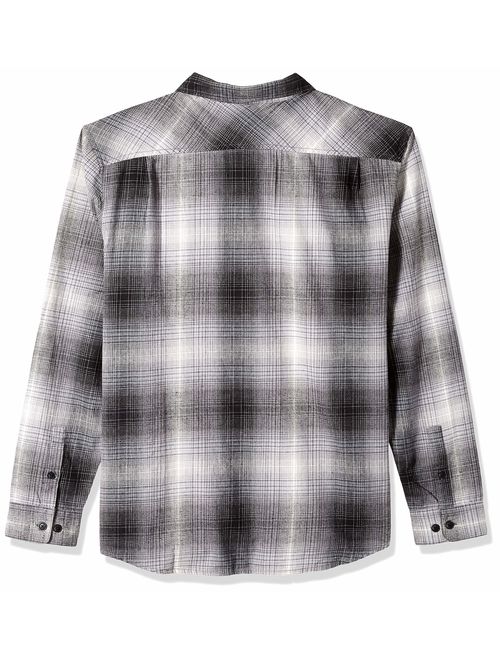 RVCA Men's Muir Flannel Long Sleeve Woven Button Front Shirt