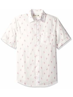 Retrofit Sportswear Men's Button Down Party Print Shirt
