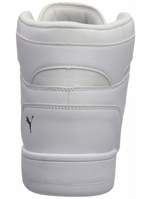 PUMA Rebound Layup Sneaker, White Black, 6.5 M US