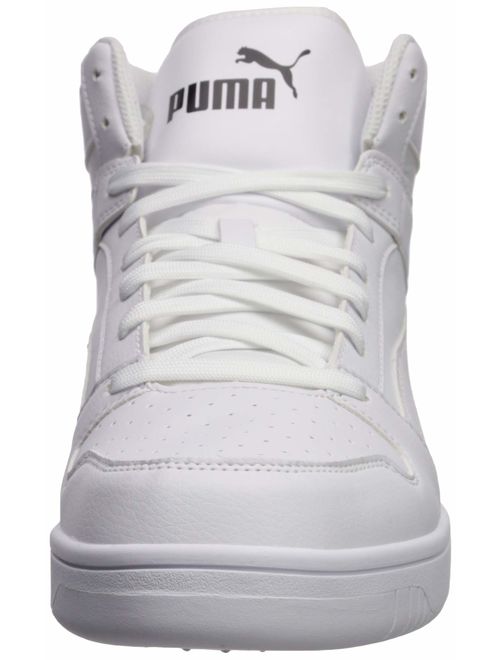 PUMA Rebound Layup Sneaker, White Black, 6.5 M US