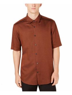 Men's Vesper Twill Shirt, Rich Cognac, Small