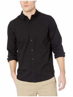 Men's Oxford Stretch Long Sleeve Button Up Shirt