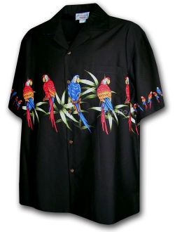 Tropical Parrot Hawaiian Shirts - Mens Hawaiian Shirts - Aloha Shirt - Hawaiian
