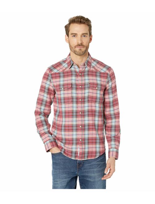 Lucky Brand Men's Long Sleeve Button Up Santa Fe Western Shirt