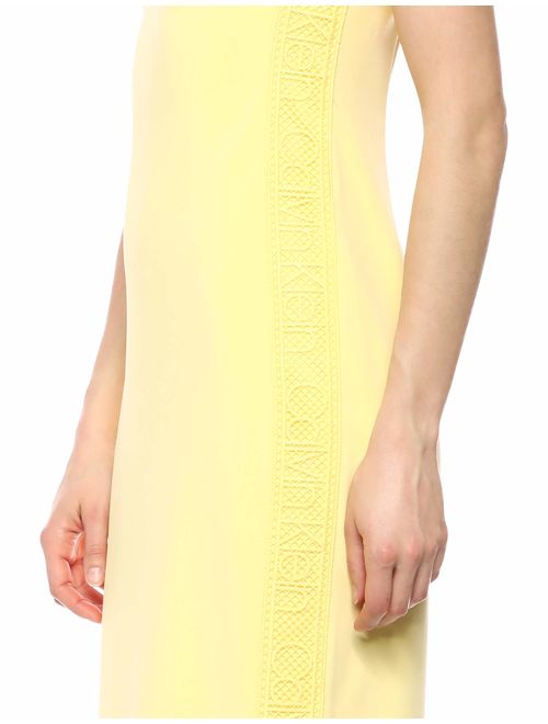 Calvin Klein Women's Round Neck Sheath with Novelty Logo Side Trim Dress