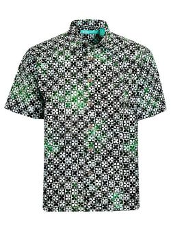 Artisan Outfitters Mens Half Moon Bay Batik Cotton Hawaiian Shirt