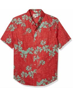 Reyn Spooner Men's 50th State Flower Spooner Kloth Tailored Fit Hawaiian Shirt