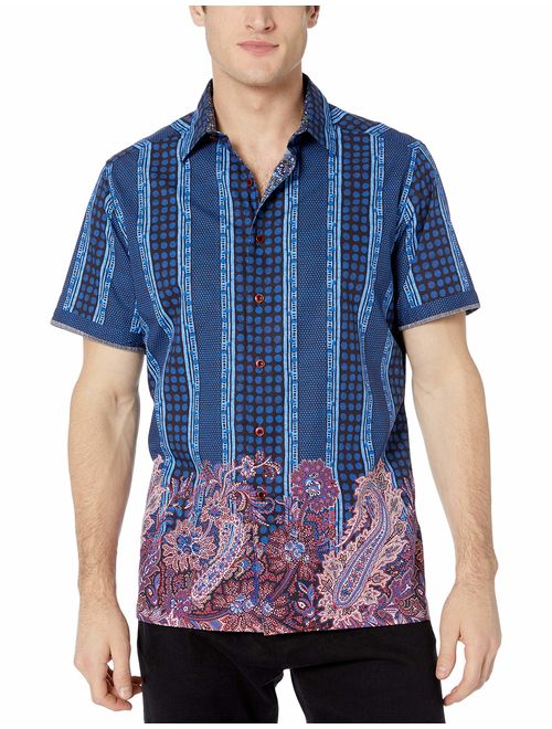 Robert Graham Men's Orient Short Sleeve Classic Fit Shirt