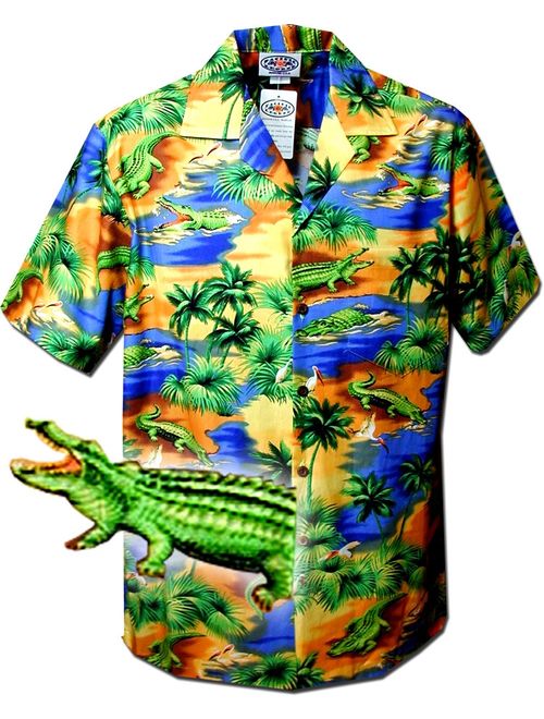 Pacific Legend Tropical Shirts Alligators