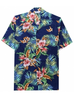 Hawaiian Shirts for Men 54 Aloha Party Casual Camp Button Down Short Sleeve Cruise Vacation Tourist Beach Wear