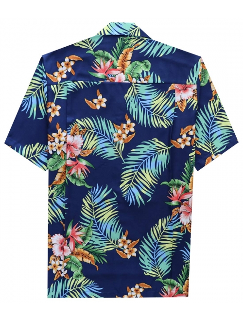 Hawaiian Shirts for Men 54 Aloha Party Casual Camp Button Down Short Sleeve Cruise Vacation Tourist Beach Wear