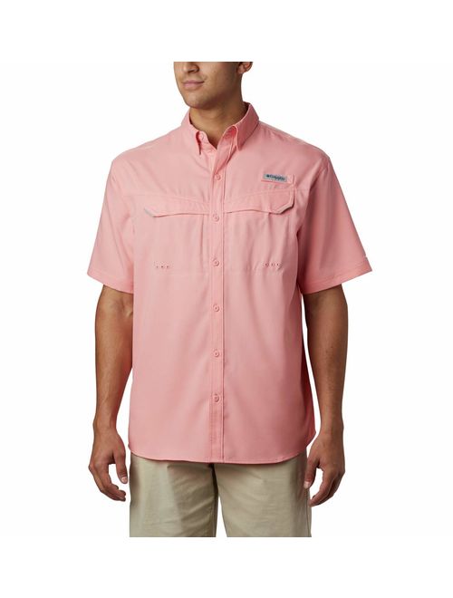 Columbia Men's Low Drag Offshore Short Sleeve Shirt, Sorbet, XLT