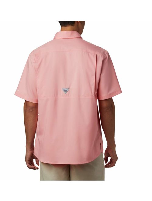 Columbia Men's Low Drag Offshore Short Sleeve Shirt, Sorbet, XLT