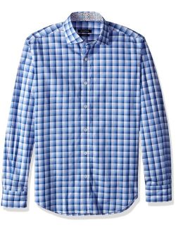 Men's Dunmore Long Sleeve Digital Check Button Down Shirt