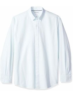 Men's Regular-Fit Long-Sleeve Stripe Oxford Shirt