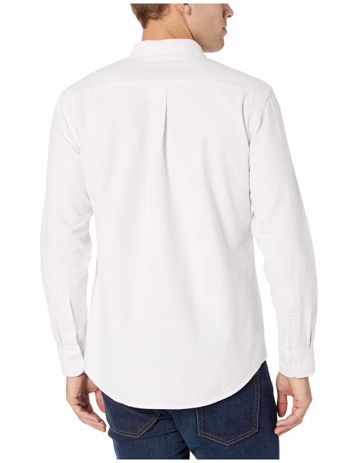 Amazon Essentials Men's Regular-Fit Long-Sleeve Stripe Oxford Shirt