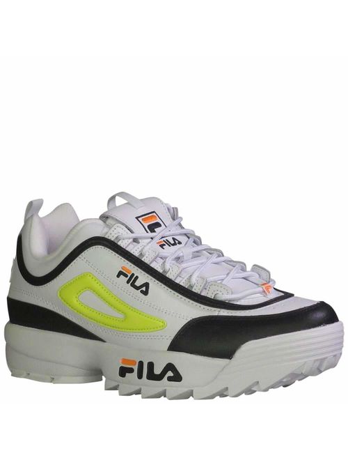 Fila Men's Disruptor 2 Premium Fashion Sneakers White/Black/Sfty
