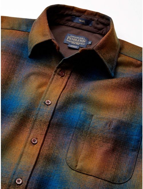 Pendleton Men's Long Sleeve Button Front Classic-fit Trail Shirt